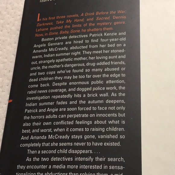 EUC,MYSTERY/THRILLER,BY DENNIS LEHANE,Patrick Kensie Series, GONE BABY GONE - Picture 5 of 7